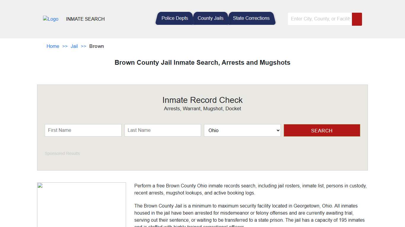 Brown County Jail Inmate Search, Arrests and Mugshots | Jail Roster Search