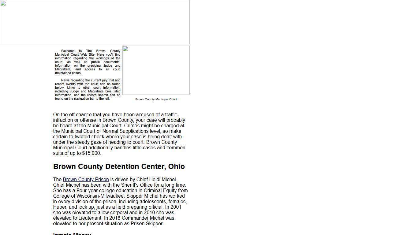 Brown County Municipal Court - Brown County Detention Center, Ohio